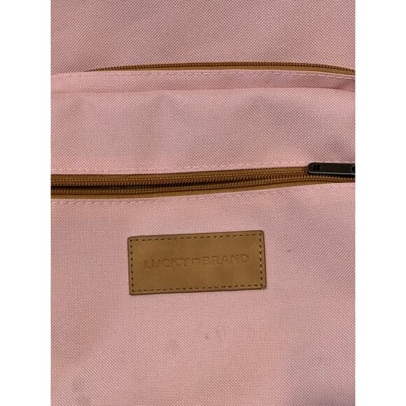 Lucky Brand Pink and Faux Leather Backpack for Women 25L - Picture 3 of 4